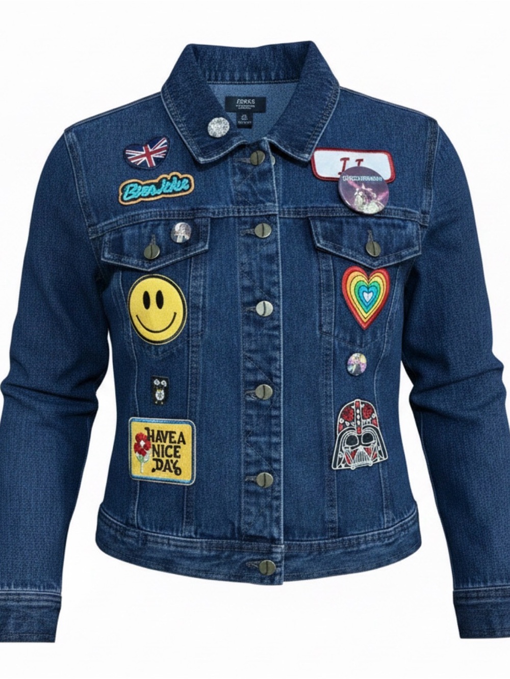 Artist Unknown Upcycled Jones New York Graphic Jacket